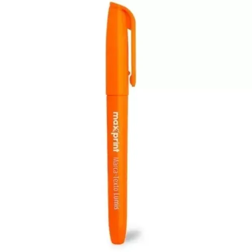 Caixa com 12 unidades - Caneta Marca Texto Lumis Maxprint Laranja