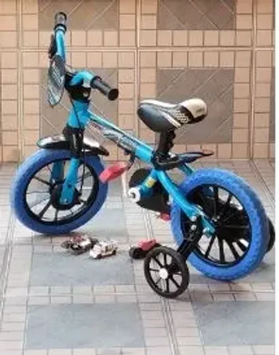Bicicleta Infantil Aro 12  De 2 A 5 Anos Cor Azul (Novo)
