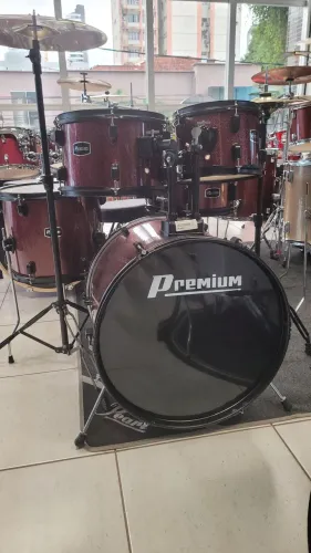 Bateria Premium Vermelha Completa Entre em contato * 