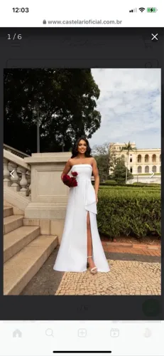 Vendo Vestido Branco de Noiva