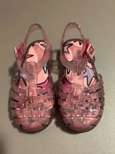 Mini Melissa Possession Shiny rosa tamanho 23/24