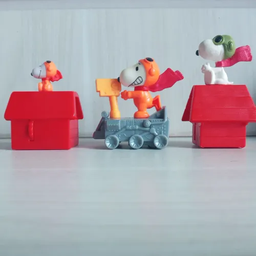 Bonecos Snoopy Originais  kit 3  peças MC  de coleção vintage.