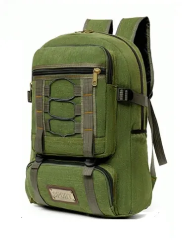 Mochila Bolsa Lona 35L Masculina Reforçada