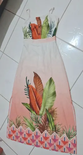 Vestido longo Vick Star 