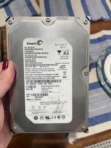 HD Seagate Barracuda 500GB - 7200RPM