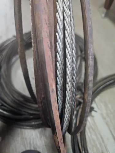 Cabo de aço revestido de borracha para curral e cercas