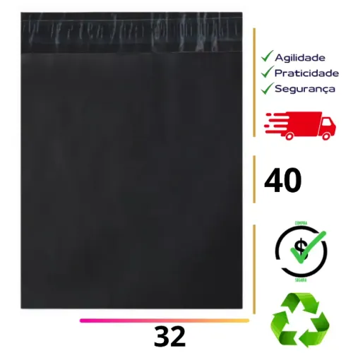 Saco Plástico De Segurança Para Correios 32x40 250un Envelope E-commerce Lacre Sedex Elo7