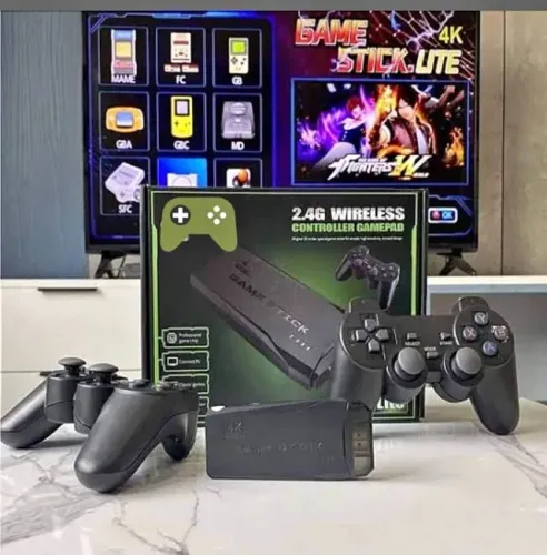 Game Stick Retro 4K Hdmi 2 Controles Sem Fio + De 20.000 Jogos