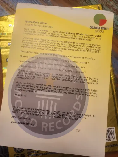 Livro Guinness World Records 2016