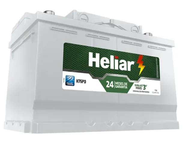 Bateria P/ D20 75 Ah Heliar 2 Anos de Garantia só R$ 750,00