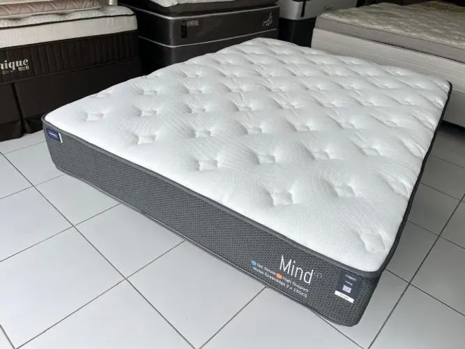 Colchão Casal Modelo Mannes Mind Novo Molas Ensacadas Suporte 150 Kg, Pronta Entrega!