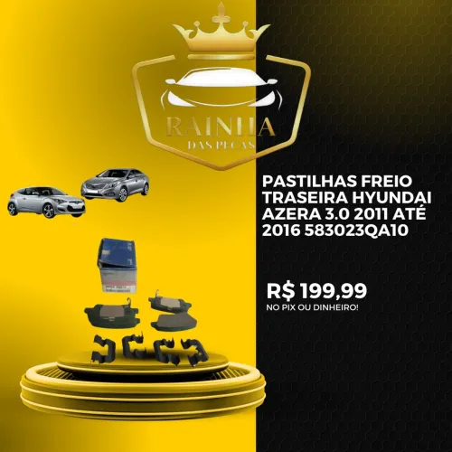 Pastilhas Freio Traseira Hyundai Azera 3.0 2011 até 2016 583023qa10