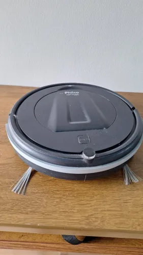 Aspirador Robô Philco Pas08c Função Mop Preto Bivolt