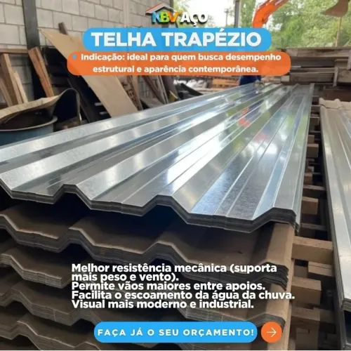 ?Telha Galvalume Direto da Fábrica - Vários Tamanhos