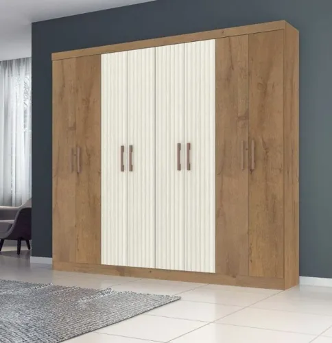 Guarda-Roupa 6 Portas Amadeirado