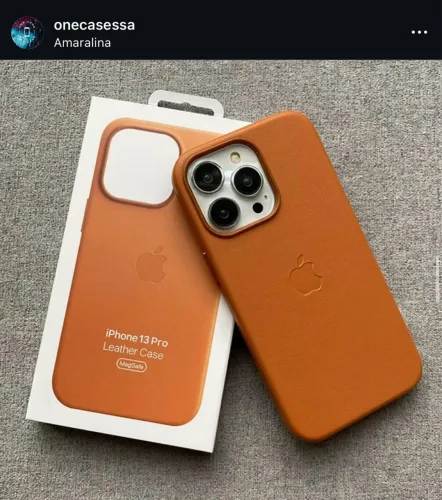 Capa case de couro para iphone