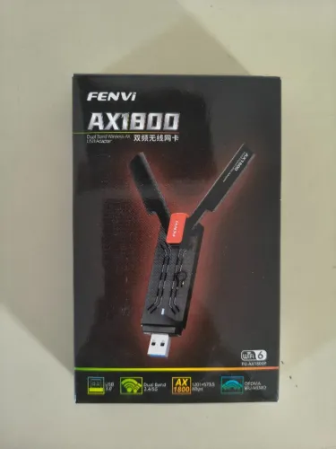 Adaptador Wireless USB Wi-Fi 6 Fenvi AX1800 FU-AX1800P - Usado, completo e funcionando