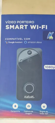 Vídeo Porteiro Smart Wi-Fi KaBuM! 1080p - Google & Alexa