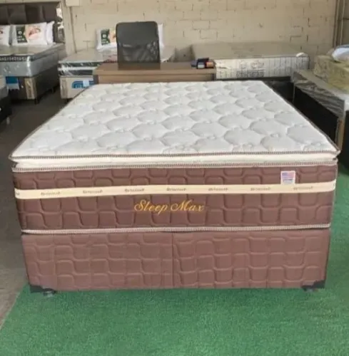 Cama casal pronta entrega com pillon top 