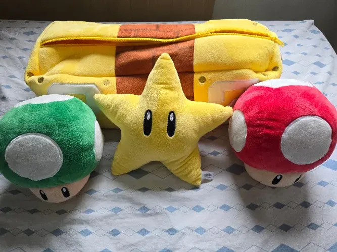 Kit de pelúcias Super Mario Bros (4 itens) - Super Nintendo World (USJ)