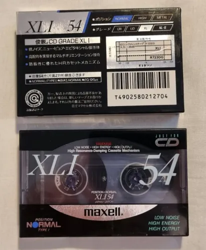 Fita Cassete Maxell XLI54 - Lacrado - Made in Japan