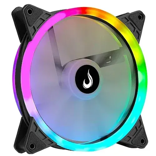  Cooler Fan Rise Mode Galaxy, RGB Rainbow, 120mm, Preto - RM-FRM-02-RGB, Novo, Lacrado