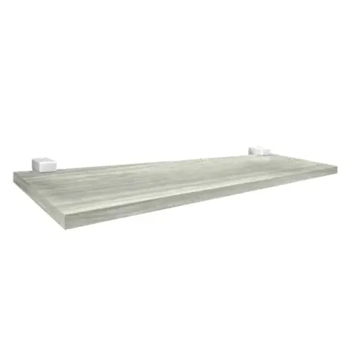 PRATELEIRA CINZA COM SUPORTE 1,2X15X40CM