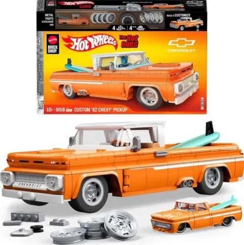 Mattel Brick Shop Hot Wheels Elite Custom Chevy Pickup em escala 1:16