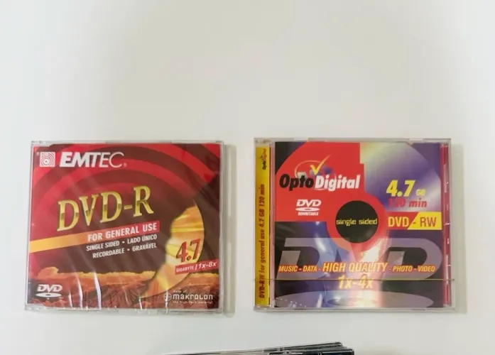 2 dvd-rw opto digital + dvd-r emtec