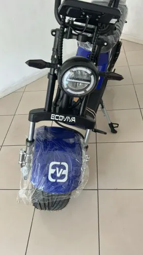 Scooter Elétrica HE-6 azul 1000W zero km