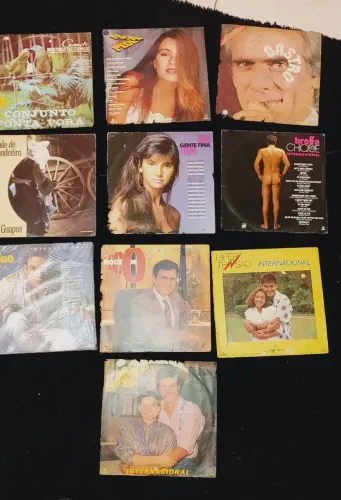 Lote de LP Disco de Vinil - Diversos Artistas - Lote com 10 unidades 