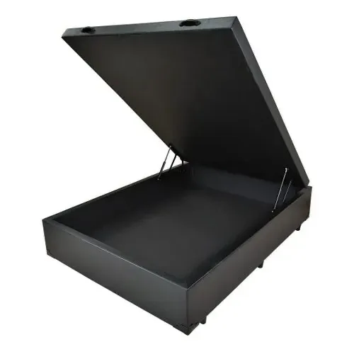 Base Box Baú Casal Preto BLACK WOW