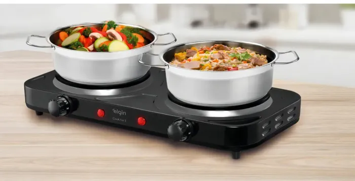 Fogão Elétrico Portátil De Mesa Elgin Cook For 2 2000w