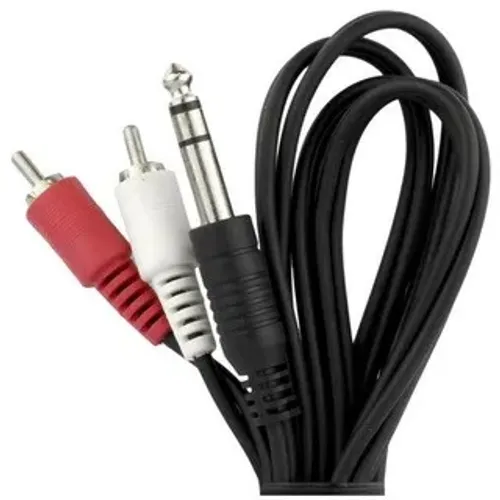 Cabo P10 Estereo Para 2 Rca Com 1,5 Metros som Audio
