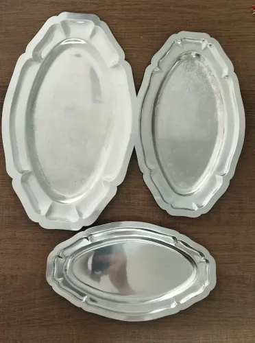 Conjunto de travessa inox