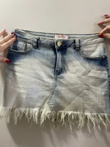 Saia jeans planet girls