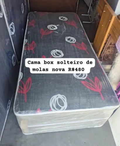 Cama Box Solteiro Mola Ensacada - Nova (ENTREGA GRÁTIS)