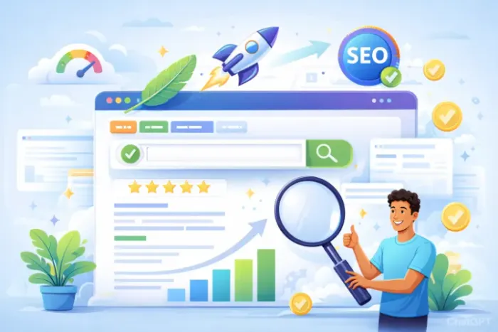 Site leve e otimizado para os buscadores