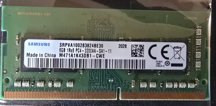 Memória RAM DDR4 notebook 3200MHZ Samsung 