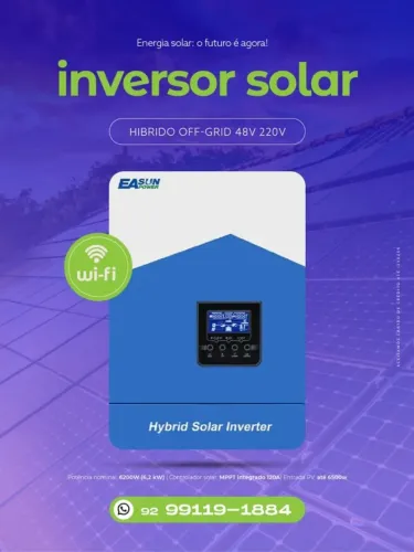 Inversor Solar Híbrido 12x no crédito