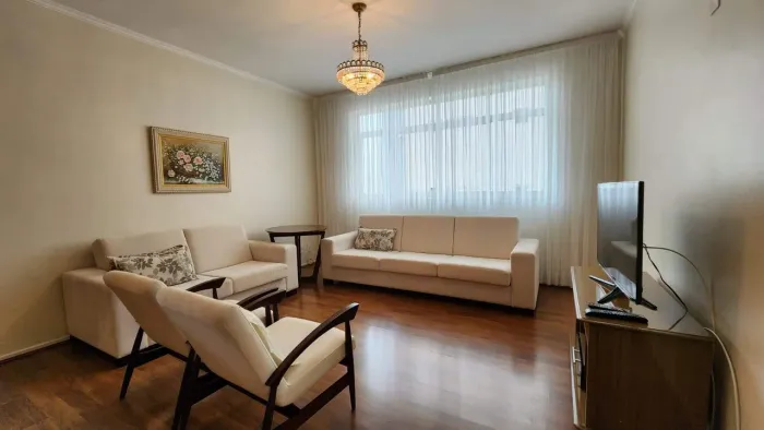 Aluguel: Apartamento 3 Quartos com Suíte, Mobiliado, Frente Gonzaga, Santos
