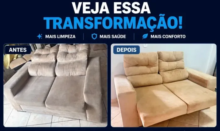 Higienização e impermeabilização de estofados