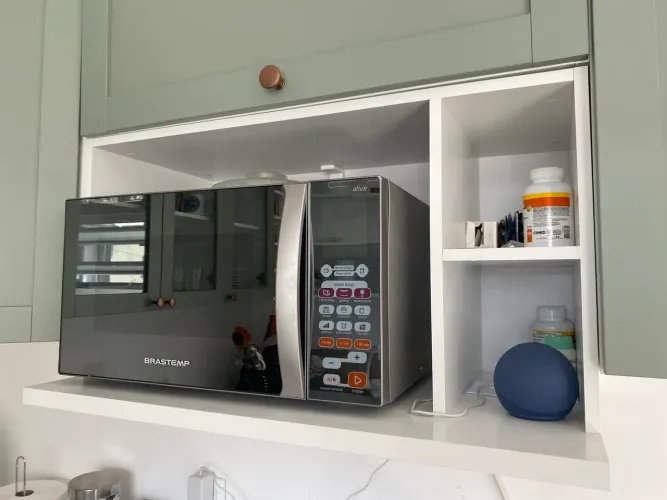 NOVO Nicho para microondas branco na caixa