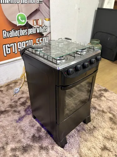 Fogão elétrico com mangueira e registro (entrego)
