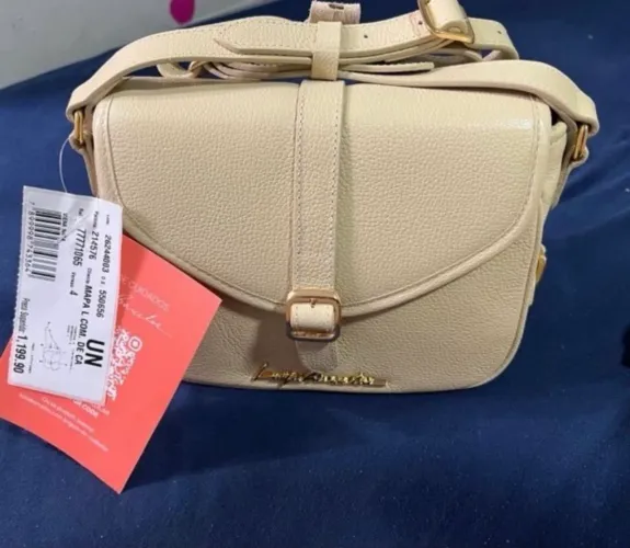 bolsa tiracolo luiza barcelos nata / nude nova