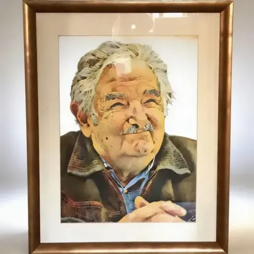 Quadro decorativo - serigrafia de Pepe Mujica - Uruguai