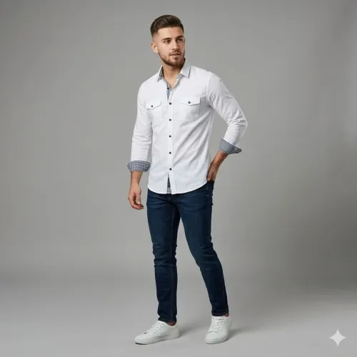 Camisa Zara Man Manga Longa | Branca | Tam M (EUR/USA) | Slim Fit | Como Nova