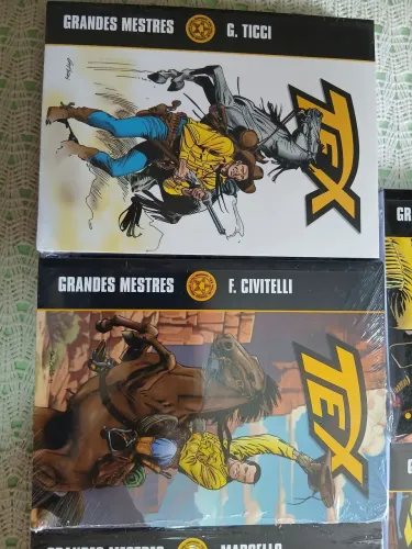 Coleção Tex Grandes Mestres 7 volumes lacrados