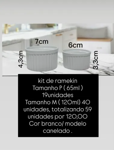 Ramekin novo na embalagem