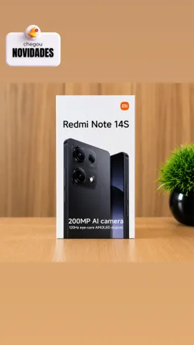 Celular Xiaomi Redmi Note 14S 256GB | 8GB RAM | Versão Global
